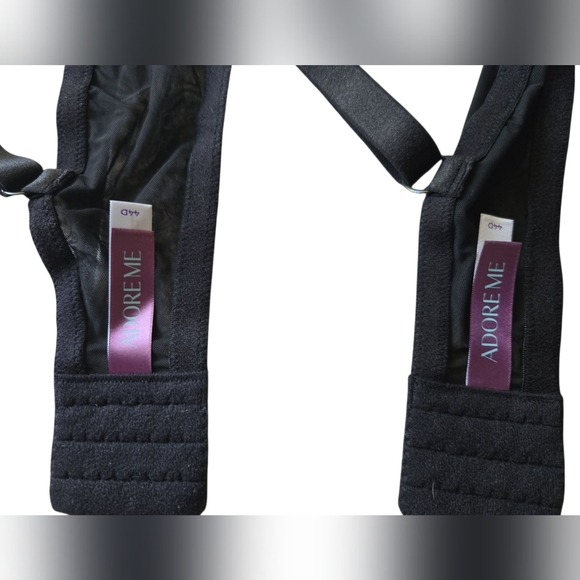 Adore Me Balconette Contour Plus Black Lace Underwire Bra ~ Size 44D 2 Pair - Picture 9 of 10